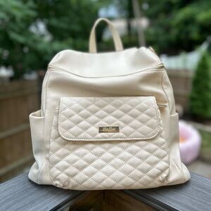 Monaco Diaper Bag | Pearl White | Luli Bebè